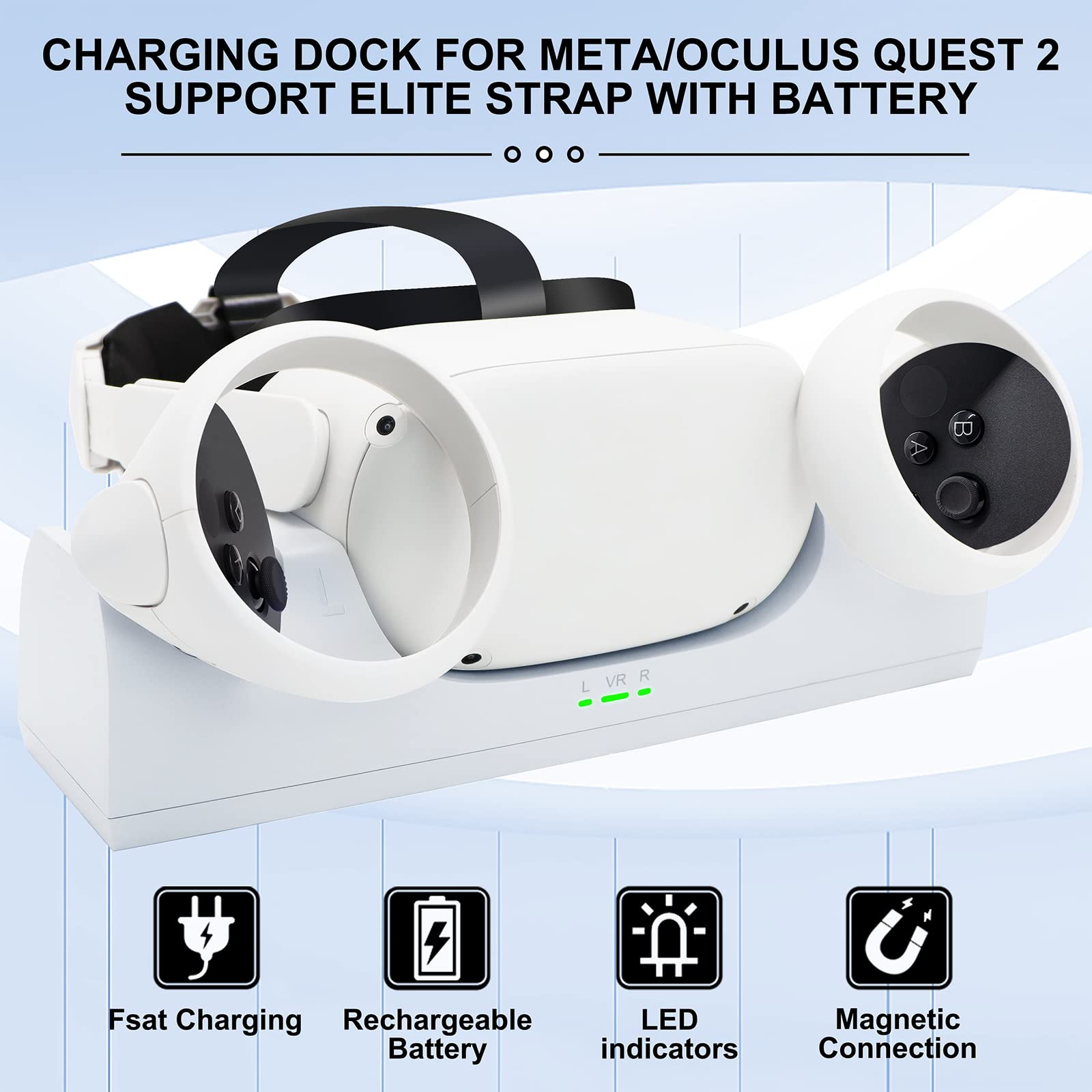 Amazon.com: VR Charger Dock for Quest 2 Accessories, Station